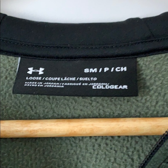 Under Armour Dark Green ColdGear hoodie - Picture 2 of 3